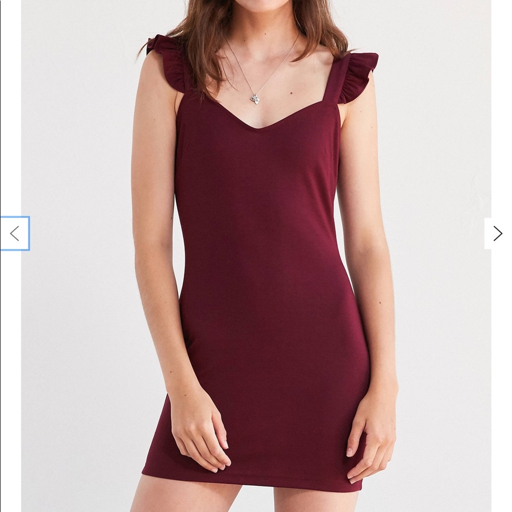 Urban Outfitters Bodycon Maroon Dress